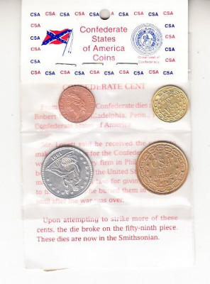 D12 - Set monede - America - reproducerile monedelor emise in anul 1861 foto