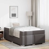 vidaXL Cadru de pat Altele Gri 120 x 190 cm Piele artificială