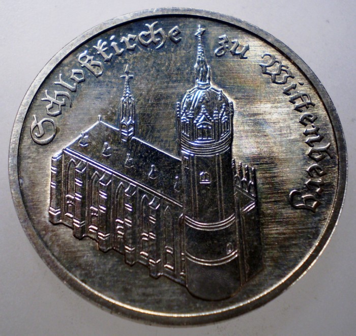 2.046 GERMANIA RDG DDR WITTENBERG 5 MARK 1983 XF/AUNC