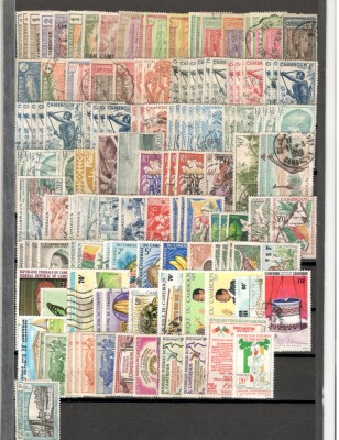 CAMERUN.Lot peste 140 buc. timbre stampilate foto