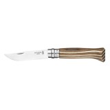 Cutit de buzunar N&deg;08, inox, 8,5cm, &quot;Tradition Luxe&quot;, Brown Birch - Opinel
