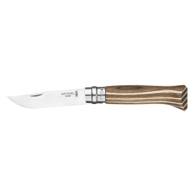 Cutit de buzunar N&amp;deg;08, inox, 8,5cm, &amp;quot;Tradition Luxe&amp;quot;, Brown Birch - Opinel foto