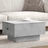 VidaXL Măsuță de cafea, gri beton, 60x45x31 cm, lemn prelucrat