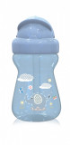 Cana sport mini Animals cu pai moale si flexibil 6 luni+ 200 ml Moonlight Blue, Lorelli