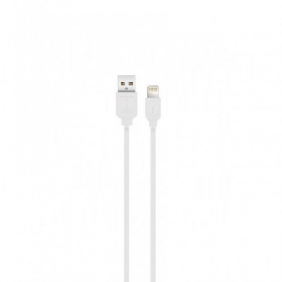 Cablu de date Fast Charging, USB la Lightning 8-Pin, XO-NB36, Apple iPhone 6/7/8, 2,1A, 1 m, Alb, Blister foto