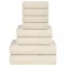 Gossi set prosoape 8 piese crema 360 g/m2 100% bumbac