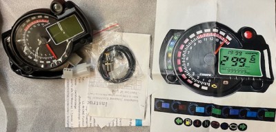 Ceas vitezometru turometru LCD Digital MOTO/ATV 15000rot/min 299km/h foto
