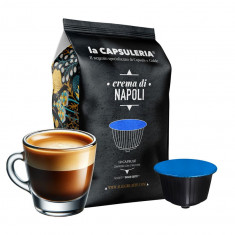 Cafea Crema di Napoli, 10 capsule compatibile Nescafe Dolce Gusto, La Capsuleria