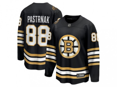 Boston Bruins tricou de hochei pentru copii David Pastrnak #88 black 100th Anniversary Premier Breakaway Jersey - L/XL foto
