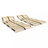 Gossi baze de pat cu sipci, 2 buc., 28 sipci, 7 zone, 80 x 200 cm