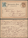 Austria Czechos. 1891 Postcard Uprated Stationery France Kosten Dieulefit DB.411