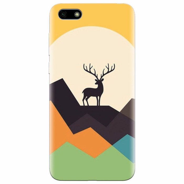 Husa silicon pentru Huawei Y5 Prime 2018, Abstract Deer