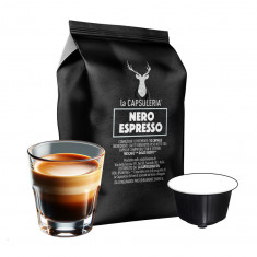 Cafea Nero Espresso, 100 capsule compatibile Dolce Gusto, La Capsuleria