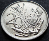 Moneda 20 CENTI - AFRICA de SUD, anul 1981 *cod 3993