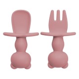 Set tacamuri din silicon The Little Bear Old Rose 6 luni+, 1 bucata, Appekids