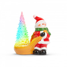 Decor de Crăciun LED RGB - om de zăpadă - 13 x 7 x 15 cm foto