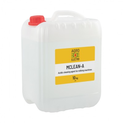 Detergent acidic pentru curățarea aparatelor de muls, MCLEAN-A, 10&amp;nbsp;kg foto