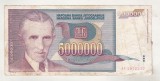 bnk bn Iugoslavia 5000000 dinari 1993 circulata