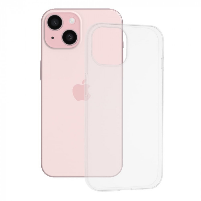 Husa Silicon iPhone 15 Transparenta CSTH