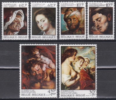 Belgia 1976 - 400 de ani de la nașterea lui Peter Paul Rubens, MNH foto