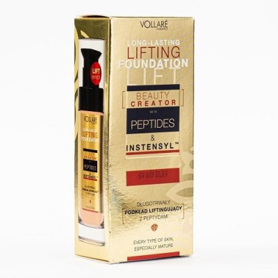 Fond de ten antirid, Vollare Lifting, Peptides, 604 Warm Golden foto