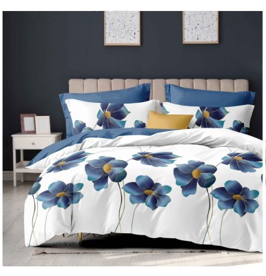 Lenjerie pat dublu,bumbac finet,6 piese,cearceaf normal 220x240cm, cearceaf pilota 200x220cm, 2 fete de perna 50x70, 2 fete de perna 70x70-A1100 foto