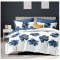 Lenjerie pat dublu,bumbac finet,6 piese,cearceaf normal 220x240cm, cearceaf pilota 200x220cm, 2 fete de perna 50x70, 2 fete de perna 70x70-A1100