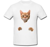 Cumpara ieftin Tricou &quot; Cute cat transparent &quot;