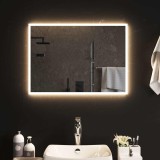 vidaXL Oglindă de baie cu LED, 70x50 cm 151765