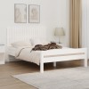VidaXL Tăblie de pat pentru perete, alb, 140x3x60 cm, lemn masiv pin