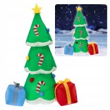 Brad gonflabil de Craciun pentru exterior cu LED si compresor, 180 cm