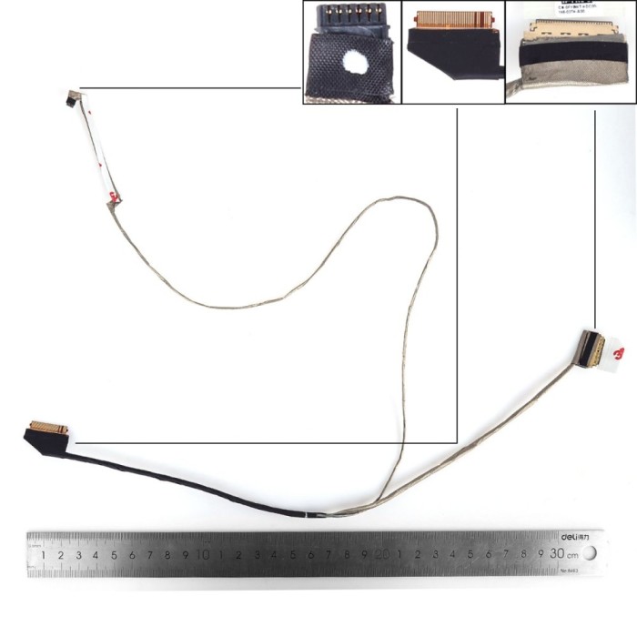 Cablu video LVDS Laptop, Dell, Inspiron 15 3501, 3502, 3505, 0FY9WT, FY9WT, DC02003L000, FDI55 EDP CABLE NT, non touch, 30 pini