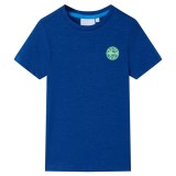 Tricou pentru copii, albastru &icirc;nchis, 116 GartenMobel Dekor, vidaXL