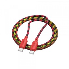 Cablu Date si Incarcare USB-C - USB-C HOCO X116, 60W, 1m, Rosu