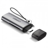 CARD READER extern Ugreen, &quot;CM184&quot; interfata USB Type-C, citeste/scrie: SD si TF,microSD viteza pana la 5Gbps,suporta carduri maxim 512 GB, plastic,gr