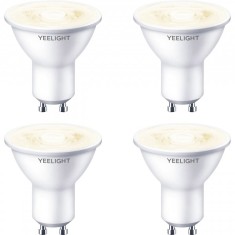 Bec LED Yeelight W1, Wi-Fi, GU10, 4.8W, 2700K, 350lm, Set 4 bucati, Alb YLDP004