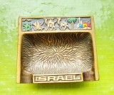 F791-Srumiera mica Amintire Jerusalem-Israel bronz masiv Export Quality.