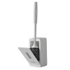 Perie WC Silicon cu Suport de Perete, 38.5cm, Alb - Igienizare Eficienta si Durabila