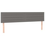 Cumpara ieftin Tablii de pat, gri inchis, 200x5x78/88 cm, textil