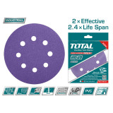 TOTAL - Disc hartie abraziva 150mm - P60,P80,P120, - MTO-TAC73150101