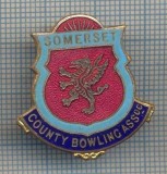 AX 349 INSIGNA BOWLING -SOMERSET COUNTY BOWLING ASSOC -MAREA BRITANIE