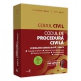 Codul civil si Codul de procedura civila: Octombrie 2021. Editie tiparita pe hartie alba. Include in extras Legea nr. 114/2021 (masuri in contextul pa