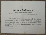Reclama M. Cahanescu, medic balnear in Karlsbad