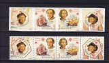 ROMANIA 2005 LP 1691 LP 1691 a-50 ANI EUROPA CEPT DANTELAT+NEDANTELAT SERII MNH