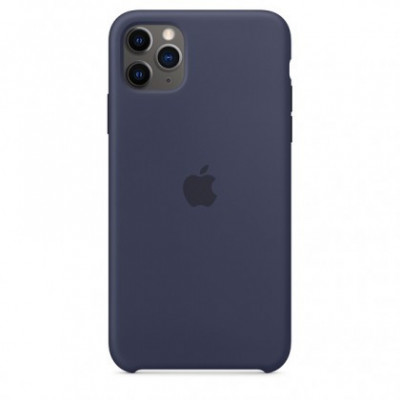 Husa Silicon Apple iPhone 11 Pro Max, MWYW2ZM/A, Midnight Blue, Original Blister foto