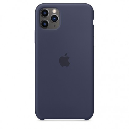 Husa Silicon Apple iPhone 11 Pro Max, MWYW2ZM/A, Midnight Blue, Original Blister