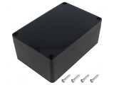 Carcasă universală ABS neagră IP65 90mm x 135mm x 55mm