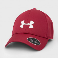 Under Armour șapcă culoarea bordo, neted 1369781-001