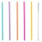 Set Paie Reutilizabile, Multicolor, Plastic, 7x230mm, 24 Bucăți, Include Perie Curățare
