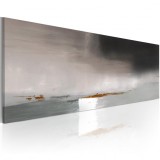 Cumpara ieftin Tablou pictat manual - Duskiness full of expression 100x40 cm